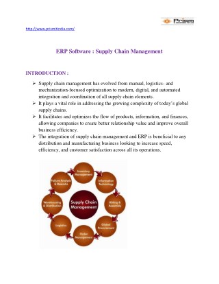 ERP for supply chain management and distribution company in pune|PrismIT