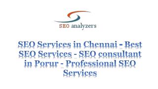SEO Services in Chennai - Best SEO Services - SEO consultant in Porur - Professional SEO Services
