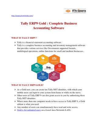 Tally ERP 9 Gold | Tally solutions company in Pune |PrismIT