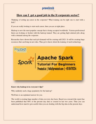 Spark training in Bangalore