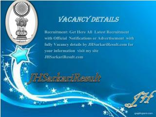 Vacancy Details.