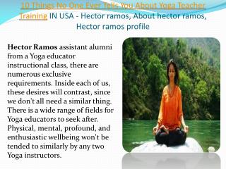 100 Most Influential Yoga Teachers in USA- Hector ramos, About hector ramos, Hector ramos profile