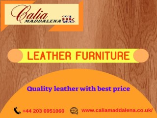 Shop now Leather Furniture at Calia Maddalena-Available at best price