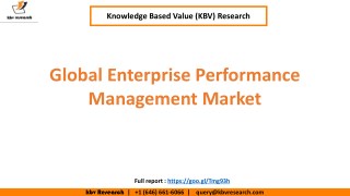 Global Enterprise Performance Management Market