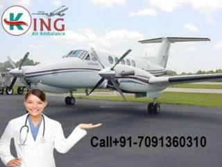 King Air Ambulance Service in Dibrugarh with ICU Service