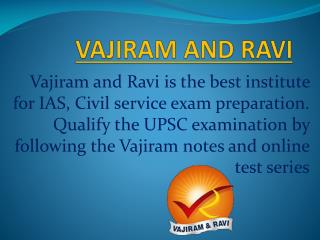 Vajiram and Ravi - Current Affairs for Civil Services