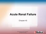 Acute Renal Failure