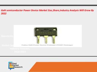 GaN semiconductor Power Device MArket Size,Share,Industry Analysis Will Grow By 2022
