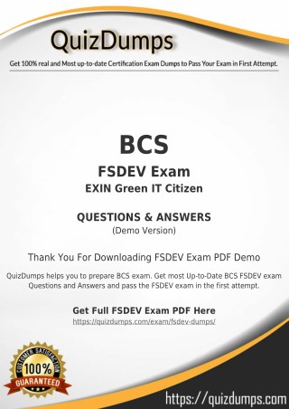 FSDEV Exam Dumps - Get FSDEV Dumps PDF [2018]