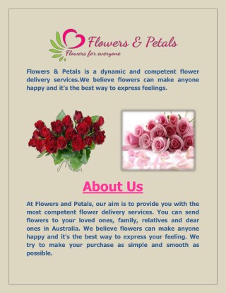 flowers and petals online delivery