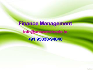 Financial Leverage is one of the important considerations in planning the capital structure of a company.