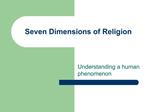 Seven Dimensions of Religion