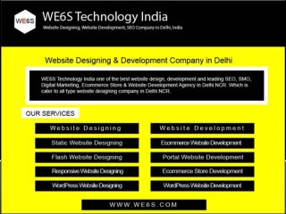Complete Online Website Development Agency in India - WE6S Technology India