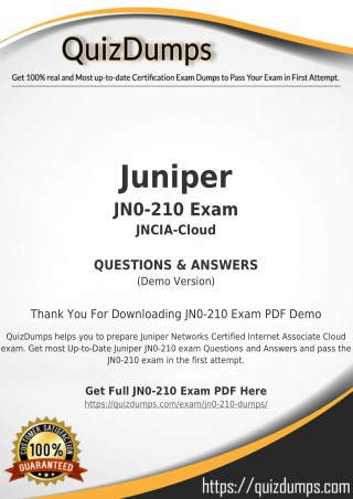 JN0-210 Exam Dumps - Preparation with JN0-210 Dumps PDF