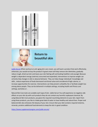 Jubile Serum - Natural And Organic Skincare