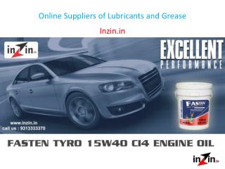 Online Suppliers of Lubricants and Grease