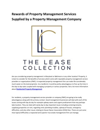 Professional Property Management