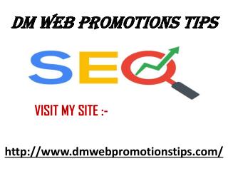 DM Web Promotions Tips