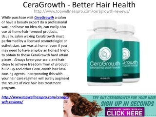 CeraGrowth - It Gives You Long Hair
