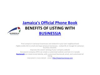 Jamaicas Official Phone Book