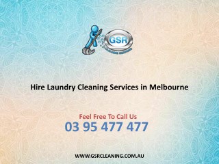 Hire Laundry Cleaning Services in Melbourne