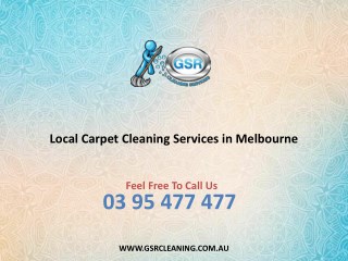 Local Carpet Cleaning Services in Melbourne