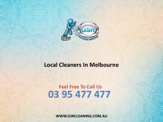 Local Cleaners In Melbourne