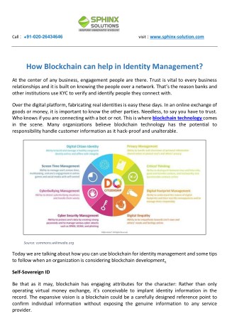 How Blockchain can help in Identity Management?