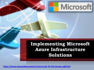 Prepare Free Microsoft 70-533 Final Exam With Dumps4download.in