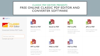 Free Online Classic PDF Editor and Converter Software