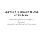 Una Visi n Hol stica de la Salud en San Felipe