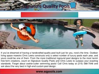 Pool Builder Bucks County