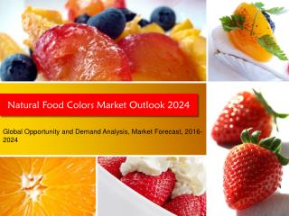 Natural Food Colors Market Outlook 2024