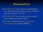 Batteria di test