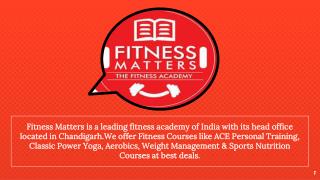 Want Aerobics Trainer Courses in India