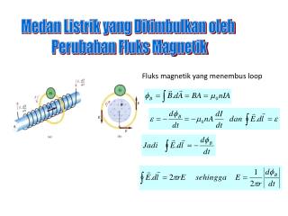Medan Listrik yang Ditimbulkan oleh Perubahan Fluks Magnetik