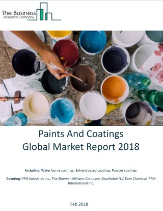 Paints And Coatings Global Market Report 2018