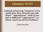 Chemistry 132 NT