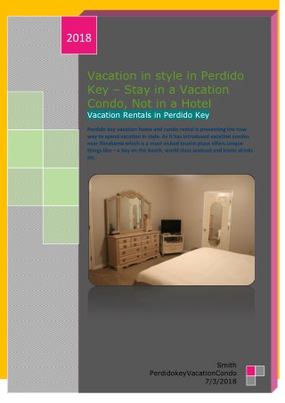 Vacation in style in Perdido Key â€“ Stay in a Vacation Condo, Not in a Hotel