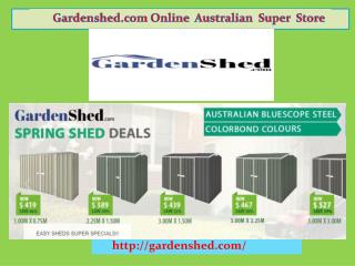 Outdoor Storage Garden Sheds For Sale | Gardenshed.com