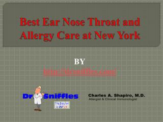 Best Ear Nose Throat and Allergy Care at New York