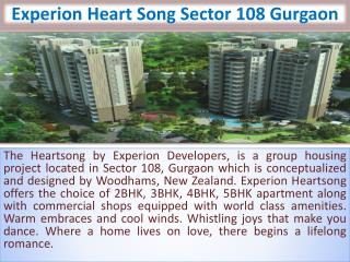 Experion Heart Song Sector 108 Gurgaon