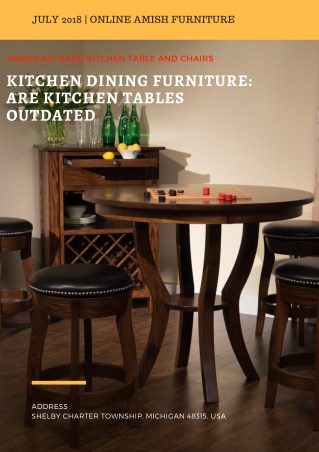 Kitchen Dining Furniture: Are Kitchen Tables Outdated