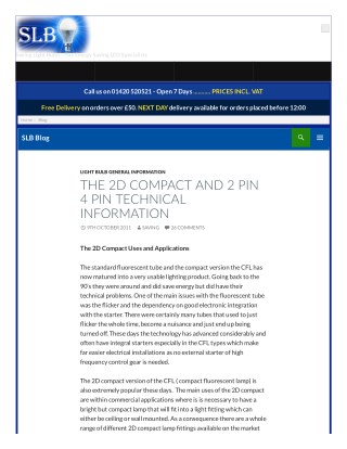 The 2 d compact and 2 pin 4 pin technical information