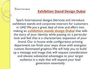 Exhibition Stand Design Dubai