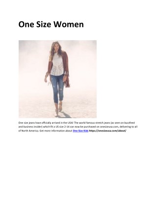 One size jeans