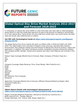 Vision 2023 - The Future of Optical Disc Drive Market Transformations and Growth Opportunities