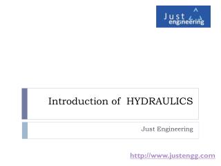 Basic Introduction to Hydraulics | just engineering