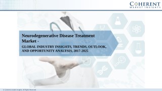 Neurodegenerative Disease Treatment Market - Size, Growth, Trends and Analysis, 2018-2026