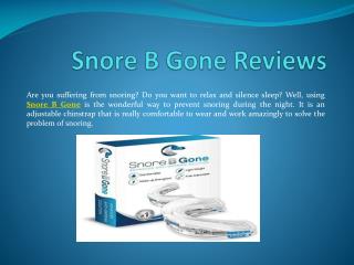 The Ultimate Guide To Snore B Gone